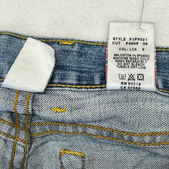 Lucky Brand Jeans Women 2/26 (fits 28x26) Sweet Dream Cuffed Crop Button Fly USA - Picture 11 of 15